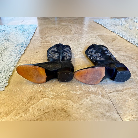 STINGRAY BACK, LIZARD FRONT LEATHER BOOTS DON CUCO’S CUSTOM. WORN ONCE - Picture 6 of 6